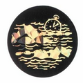 Black / Gold Hologram Mylar Insert - 2" Swimming